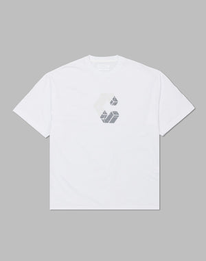 CRONOS Bold Front Logo OverSize T-SHIRT【WHITE】
