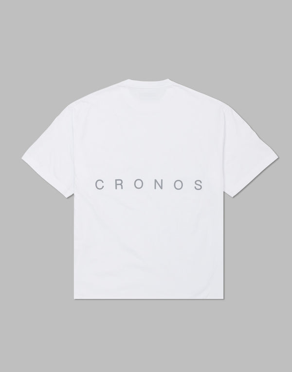 CRONOS Bold Front Logo OverSize T-SHIRT【WHITE】