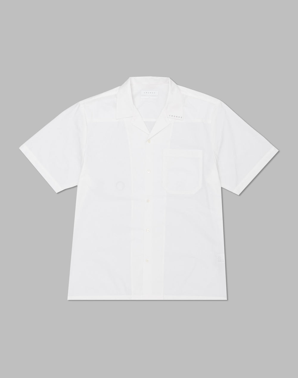 CRONOS オープンカラー半袖シャツ【WHITE】