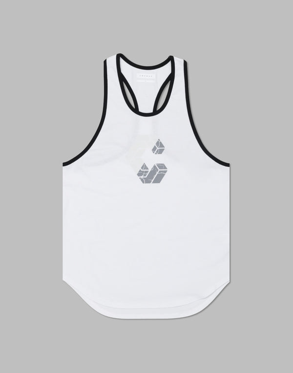 CRONOS Bold Front Logo Stringer Tank【WHITE】