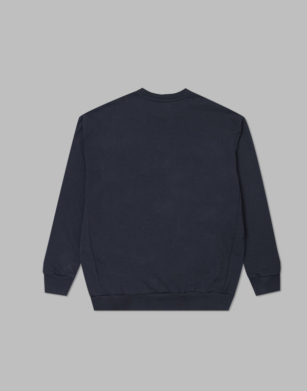 CRONOS 拼布衛衣【NAVY】
