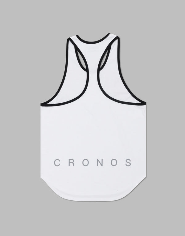CRONOS Bold Front Logo Stringer Tank【WHITE】