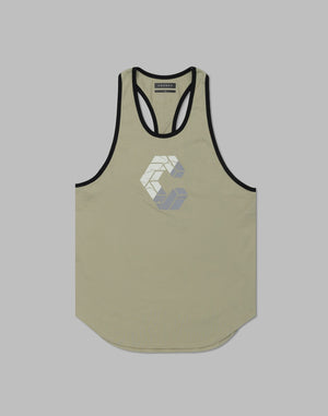 CRONOS Bold Front Logo Stringer Tank【SAGE】