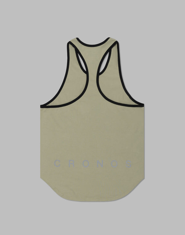 CRONOS Bold Front Logo Stringer Tank【SAGE】