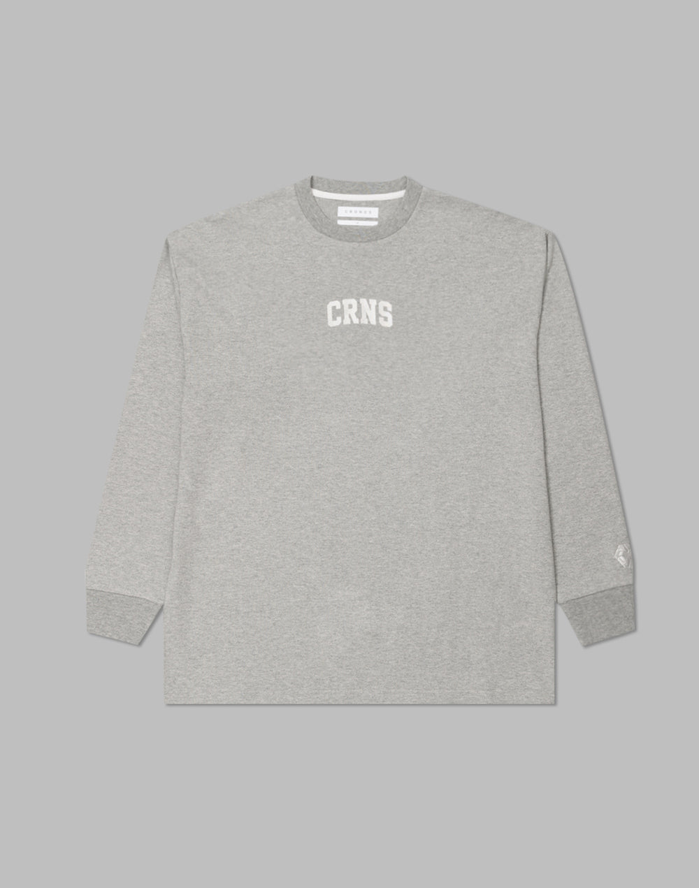CRONOS パッチワークロングスリーブTシャツ【M.GRAY】