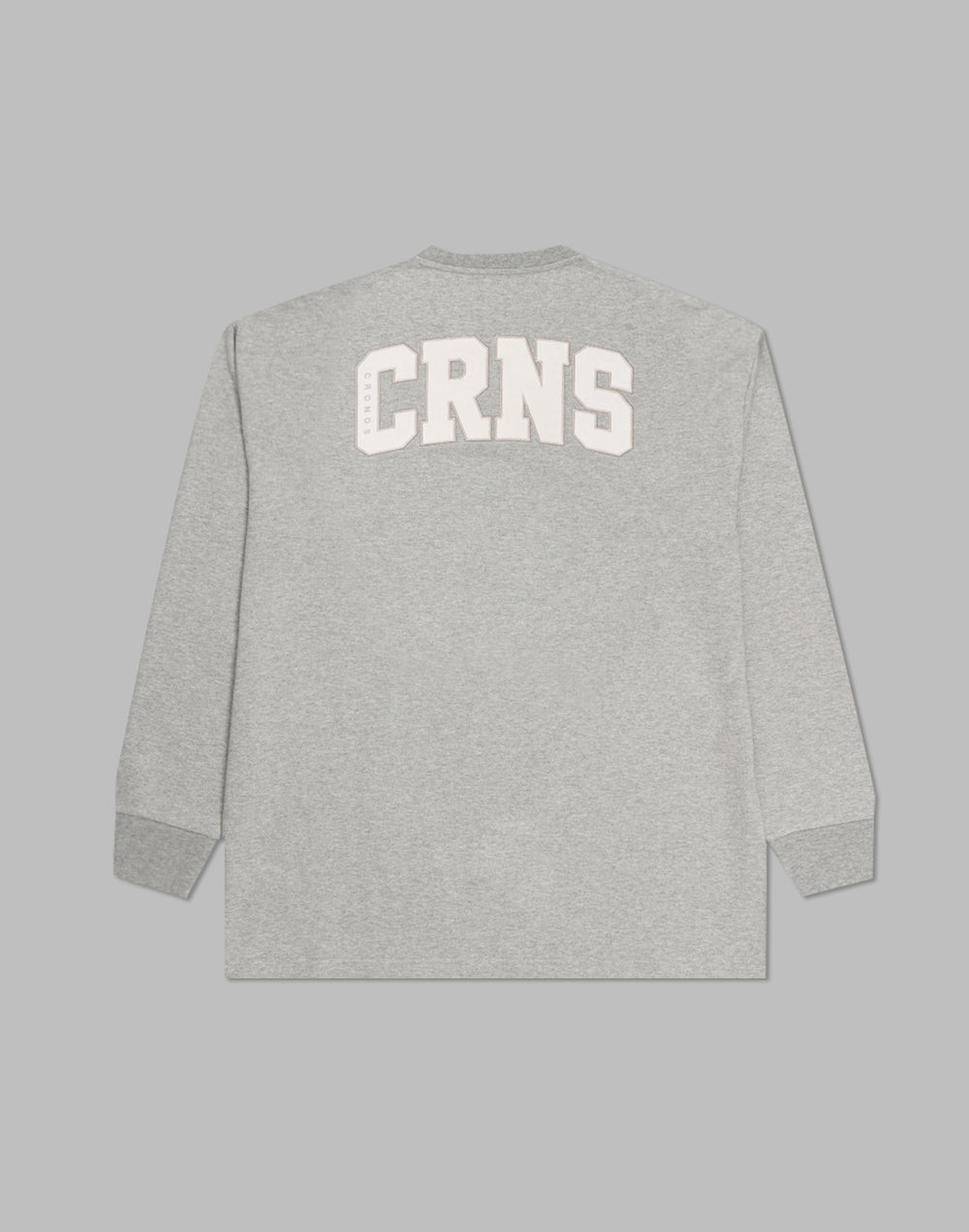CRONOS パッチワークロングスリーブTシャツ【M.GRAY】