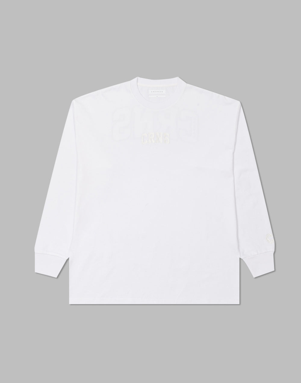 CRONOS パッチワークロングスリーブTシャツ【WHITE】