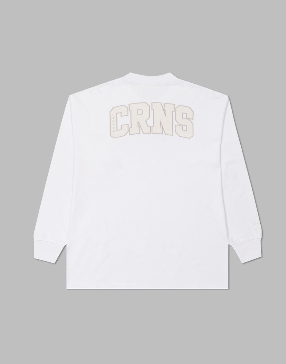 CRONOS パッチワークロングスリーブTシャツ【WHITE】