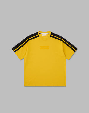 CRONOS W-FACE 2LINE OVERSAIZE T-SHIRTS【YELLOW×BLACK】