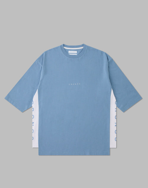 CRONOS THREE QUARTER OVERSIZE T-SHIRTS【G.BLUE】