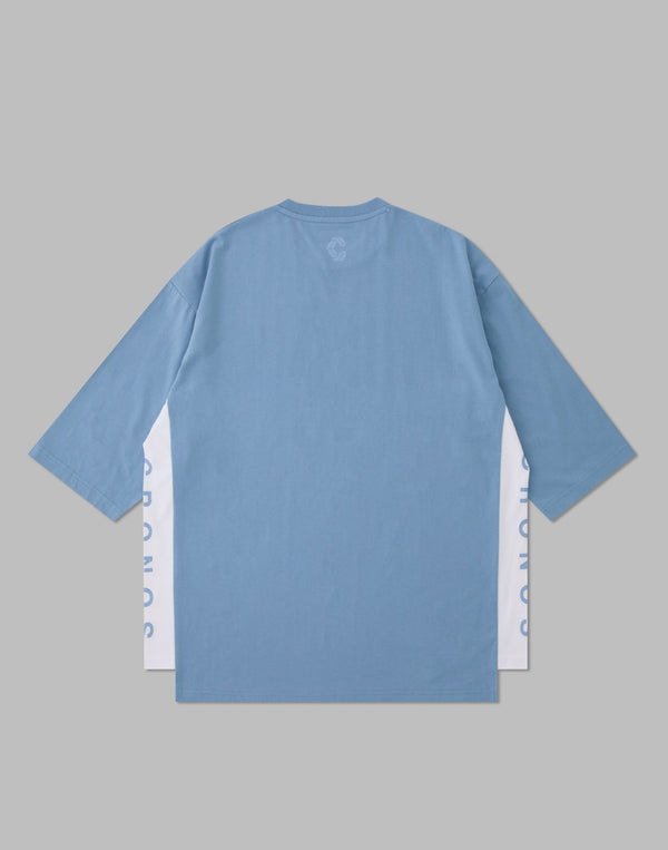 CRONOS THREE QUARTER OVERSIZE T-SHIRTS【G.BLUE】