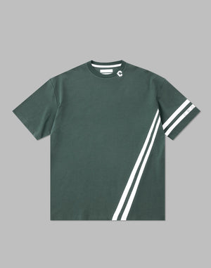 CRONOS DRYTOUCH 2LINE OVERSIZE T-SHIRTS【D.GREEN】