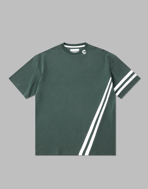 CRONOS DRYTOUCH 2LINE OVERSIZE T-SHIRTS【D.GREEN】
