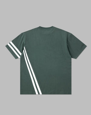 CRONOS DRYTOUCH 2LINE OVERSIZE T-SHIRTS【D.GREEN】