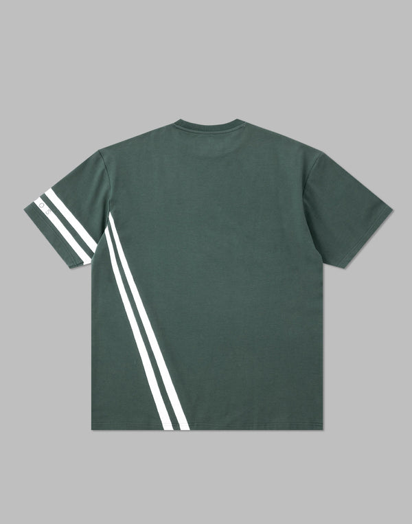 CRONOS DRYTOUCH 2LINE OVERSIZE T-SHIRTS【D.GREEN】