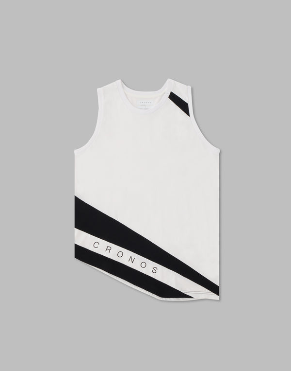 CRONOS DISPARITY TANKTOP【WHITE】
