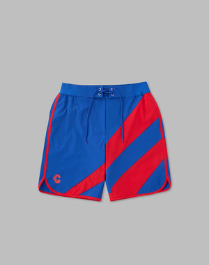 CRONOS GEOMETRIC STAGE SHORTS【BLUE×RED】