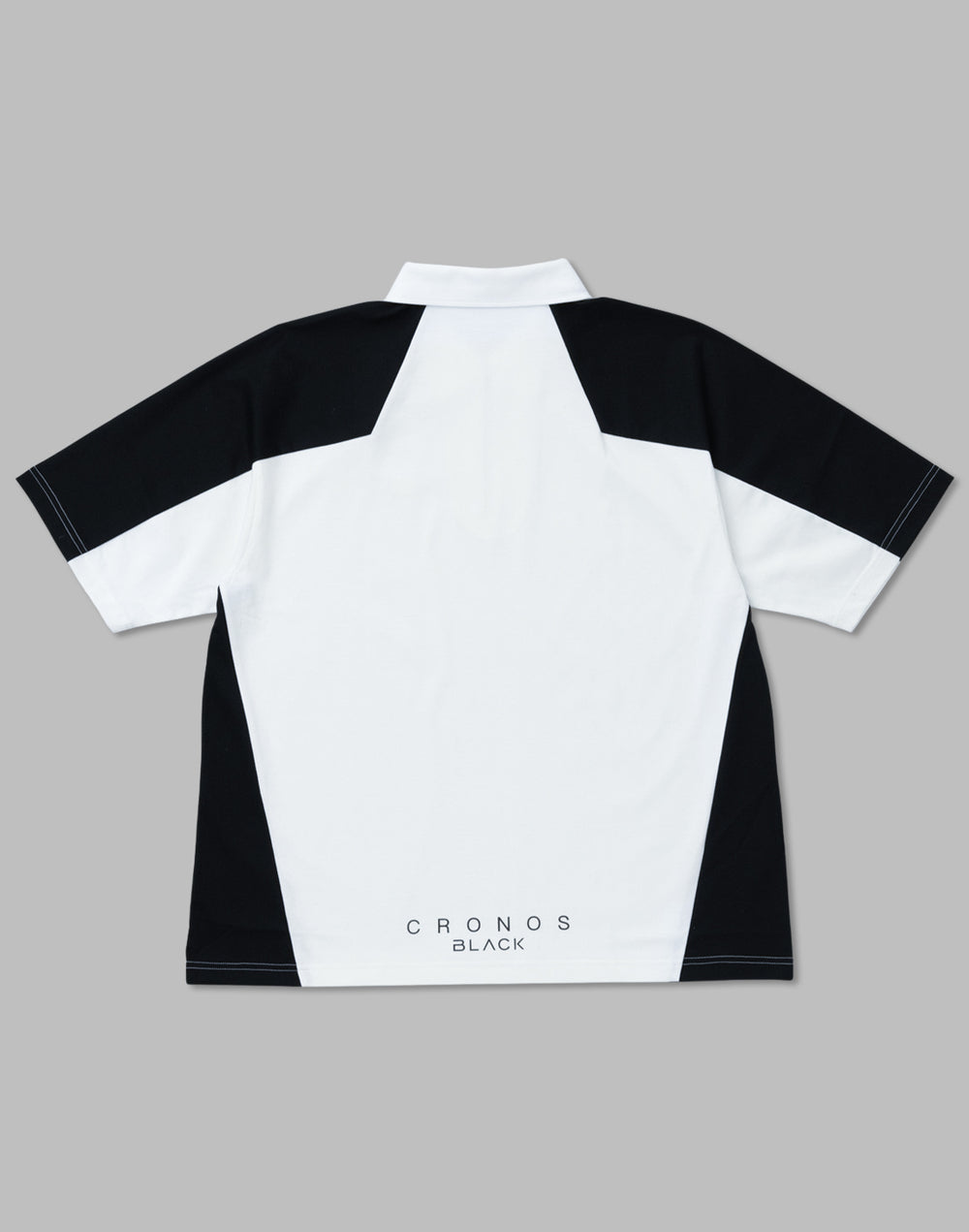 CRONOS BLACK 拼色polo衫【白色】