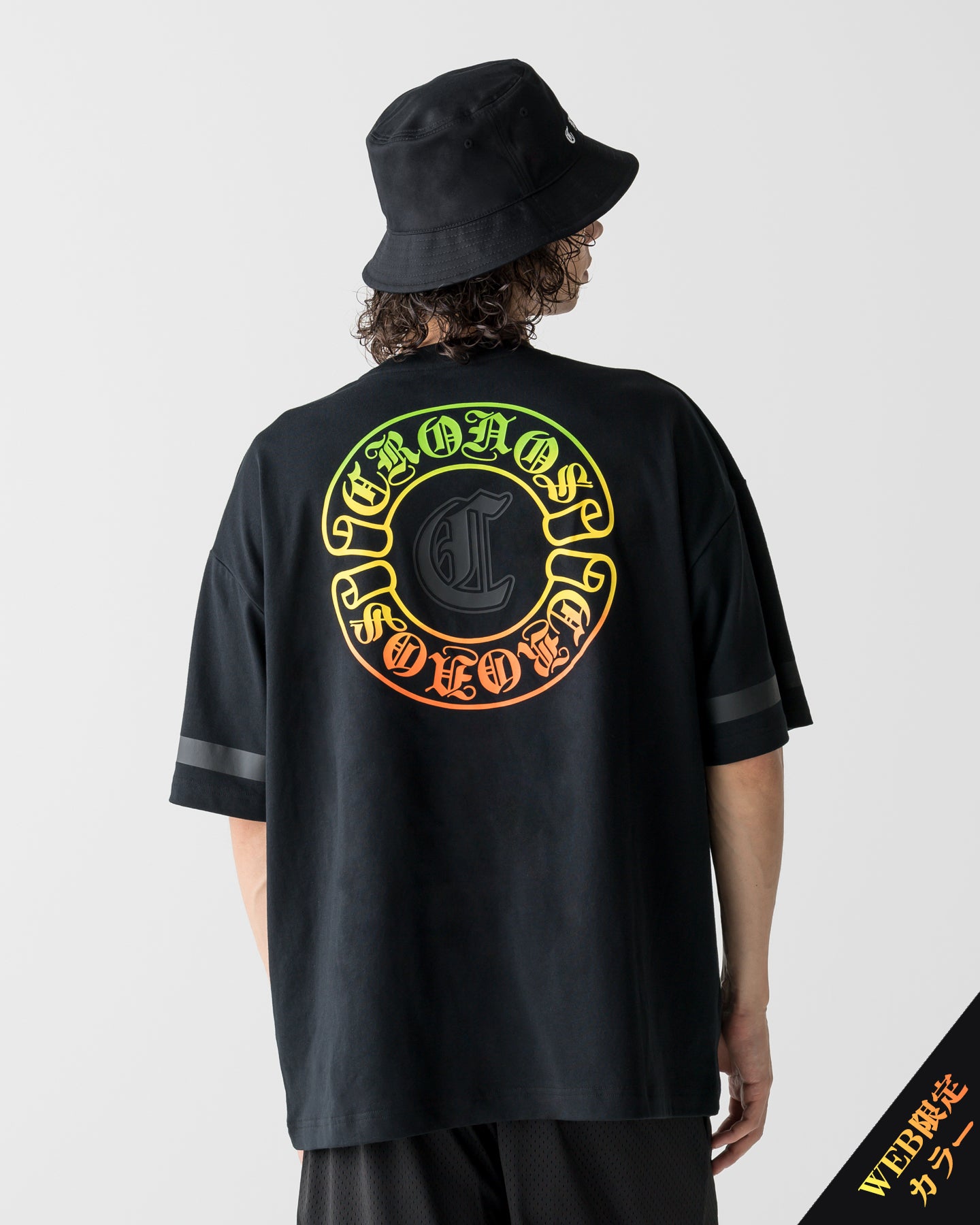 CRONOS BLACKLETTER CIRCLE S/S TEE【BLACK×GREEN】
