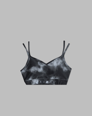 CRONOS WOMEN TIE DYE BRA【BLACK】