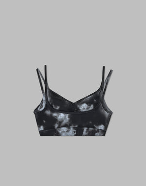 CRONOS WOMEN TIE DYE BRA【BLACK】