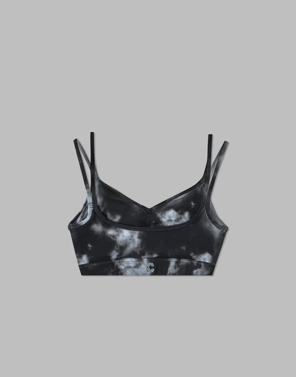 CRONOS WOMEN TIE DYE BRA【BLACK】