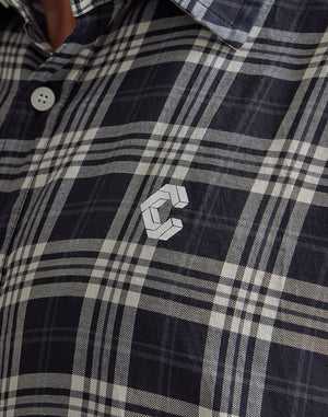 CRONOS BLACK CHECKED SLEEVELESS【YELLOW】