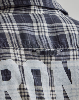 CRONOS BLACK CHECKED SLEEVELESS【YELLOW】