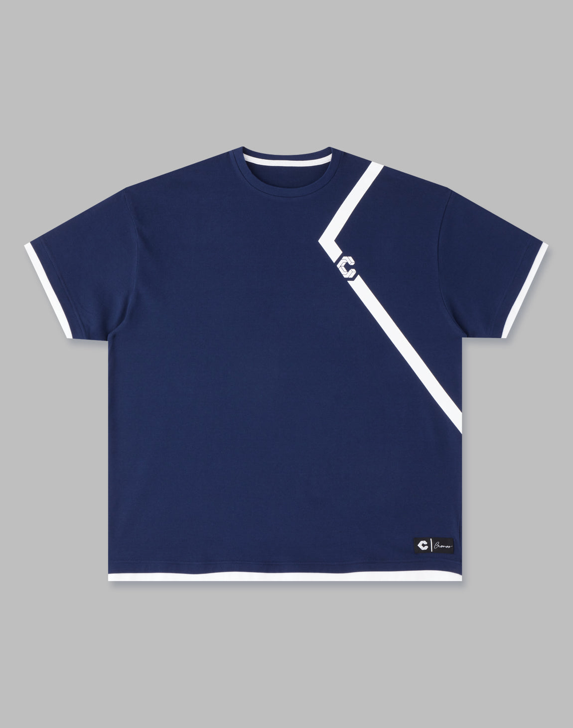 CRONOS APPEND OVERSIZE T-SHIRTS【NAVY】