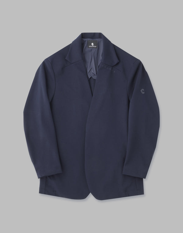CRONOS BLACK COLLAR LESS STRETCH JACKET【NAVY】