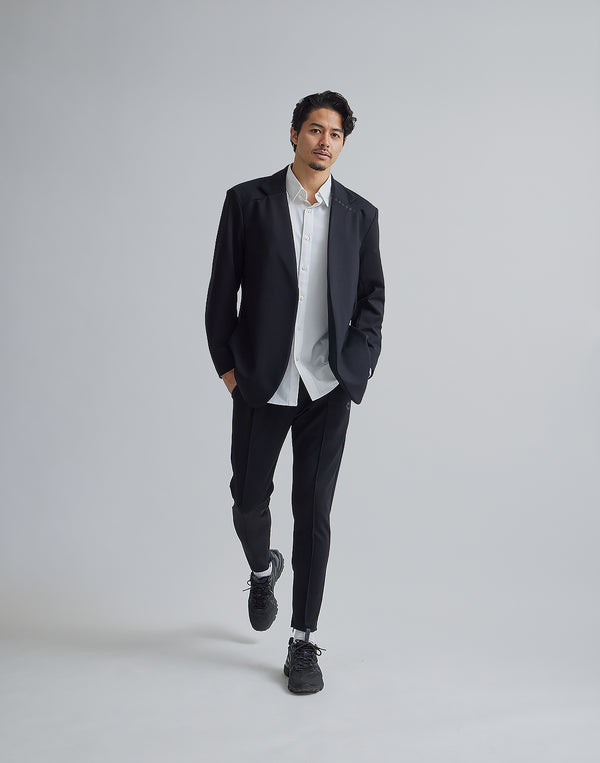 CRONOS BLACK COLLAR LESS STRETCH JACKET【BLACK】