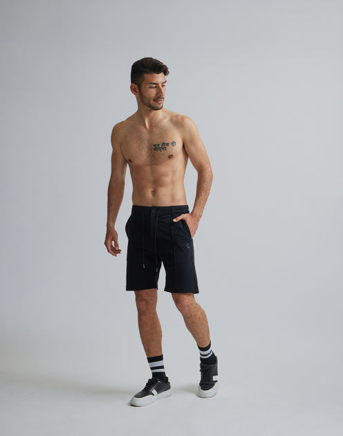 CRONOS SWEAT SHORTS BLACK XL - ショートパンツ