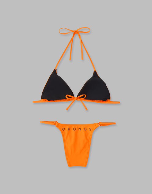 CRONOS WOMEN 2STRIPES BIKINI【ORANGE】 - クロノス