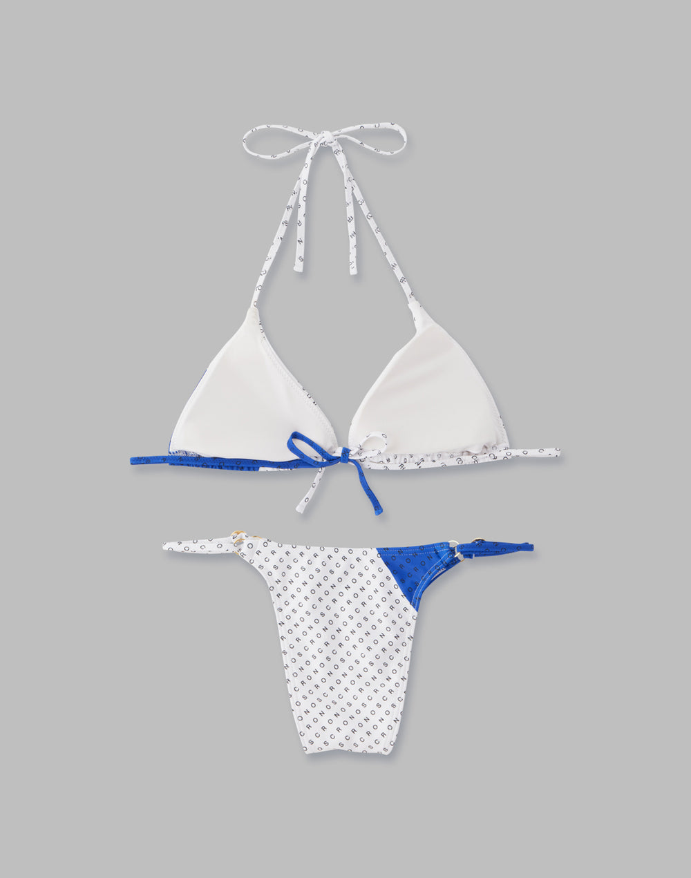 CRONOS WOMEN MONOGRAM BIKINI【WHITE】