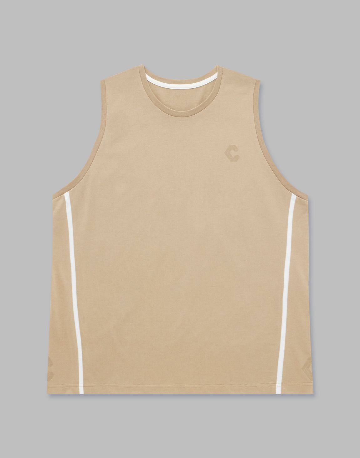 CRONOS タンクトップ×2 CRONOS 2LINES TANKTOP【BEIGE】