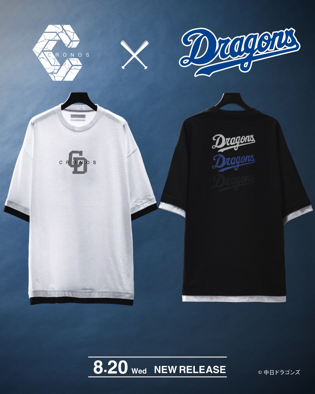 【 CRONOS × DRAGONSコラボアイテム ｜ 8.20 PM9:00 発売 】