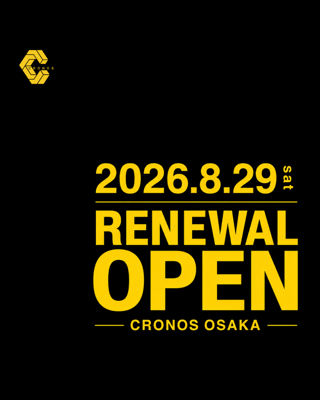 CRONOS OSAKA STORE RENEWAL OPEN