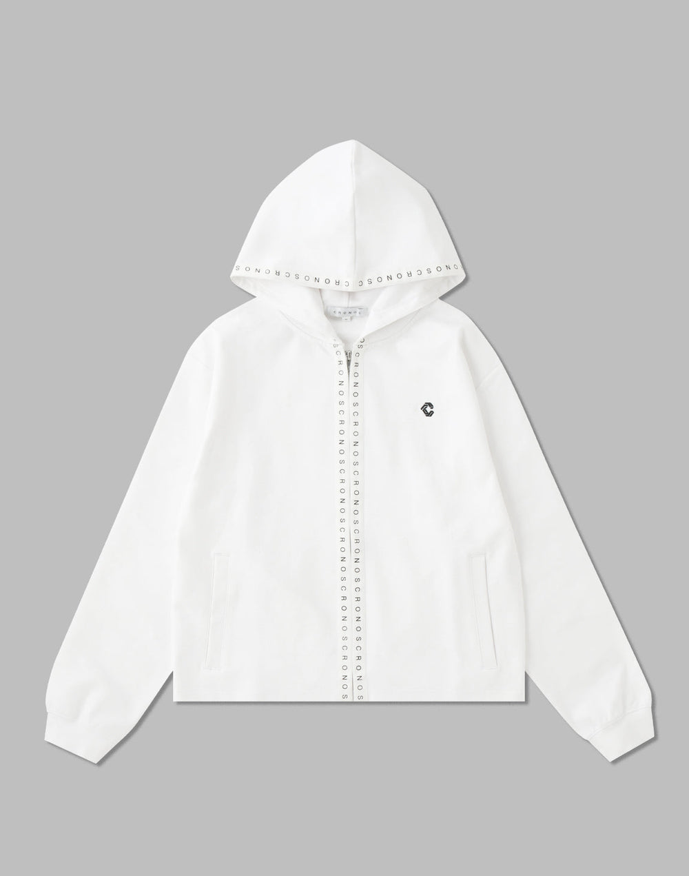 CRONOS WOMEN COMFORT ZIP HOODIE [WHITE]