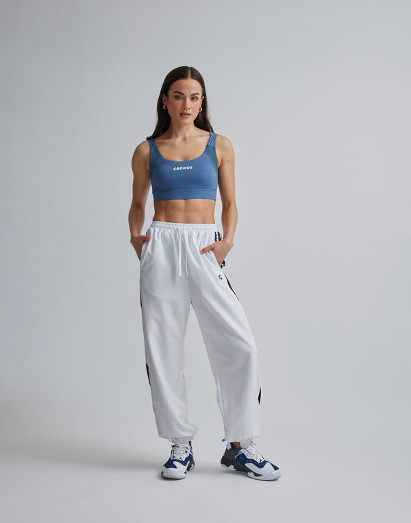 CRONOS WOMEN SPORTS MESH BRA【BLUE】
