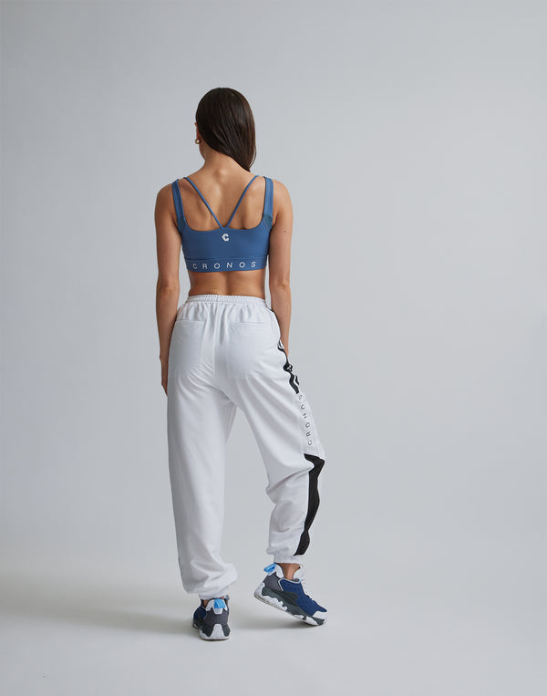 CRONOS WOMEN SPORTS MESH BRA【BLUE】
