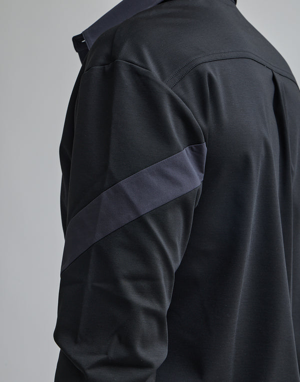 CRONOS BLACK STRETCH SHIRT【WHITE/BLACK】