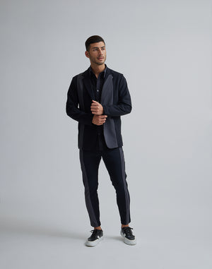 CRONOS BLACK STRETCH SHIRT【WHITE/BLACK】