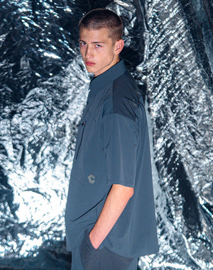 CRONOS TECH VERTICAL ZIP SHIRT【D.GRAY】
