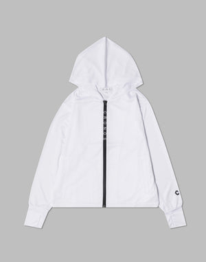 CRONOS WOMEN OUTDOOR UV CUT HOODIE [WHITE]