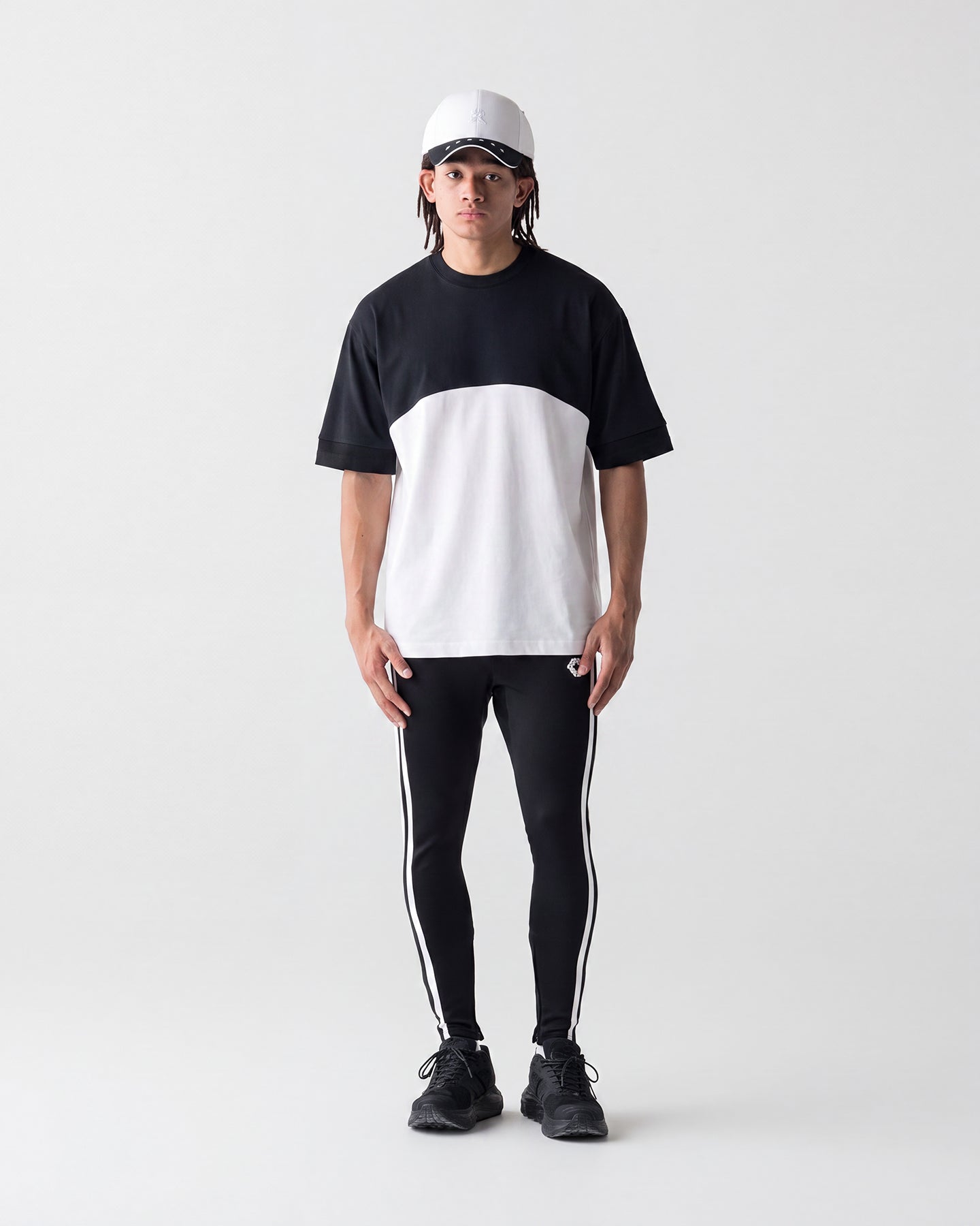CRONOS BACK LOGO DOLMAN S/S TEE【BLACK×WHITE】