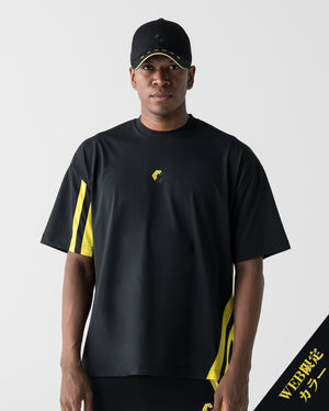 CRONOS SLASH LINE  S/S TEE【BLACK×YELLOW】