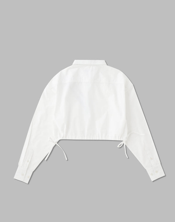 CRONOS WOMEN 2LINE SHORT SHIRTS【WHITE】