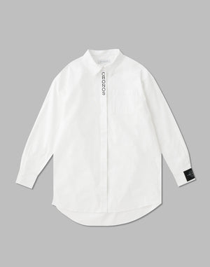 CRONOS WOMEN LOGO LONG SHIRTS【WHITE】