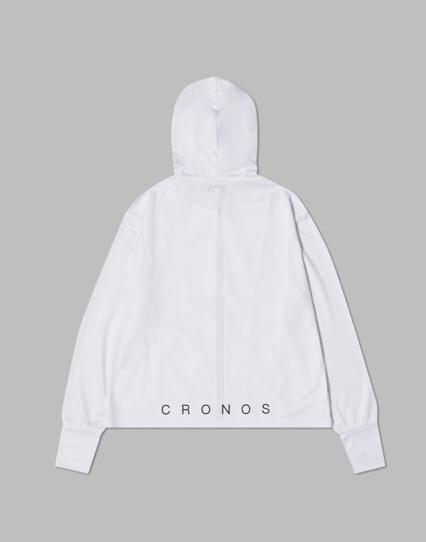 CRONOS WOMEN OUTDOOR UV CUT HOODIE [WHITE]