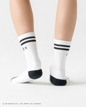 CRONOS×BAD BADTZ-MARU SOCKS 【WHITE】